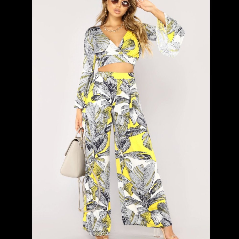 Tropical Print Matching Set